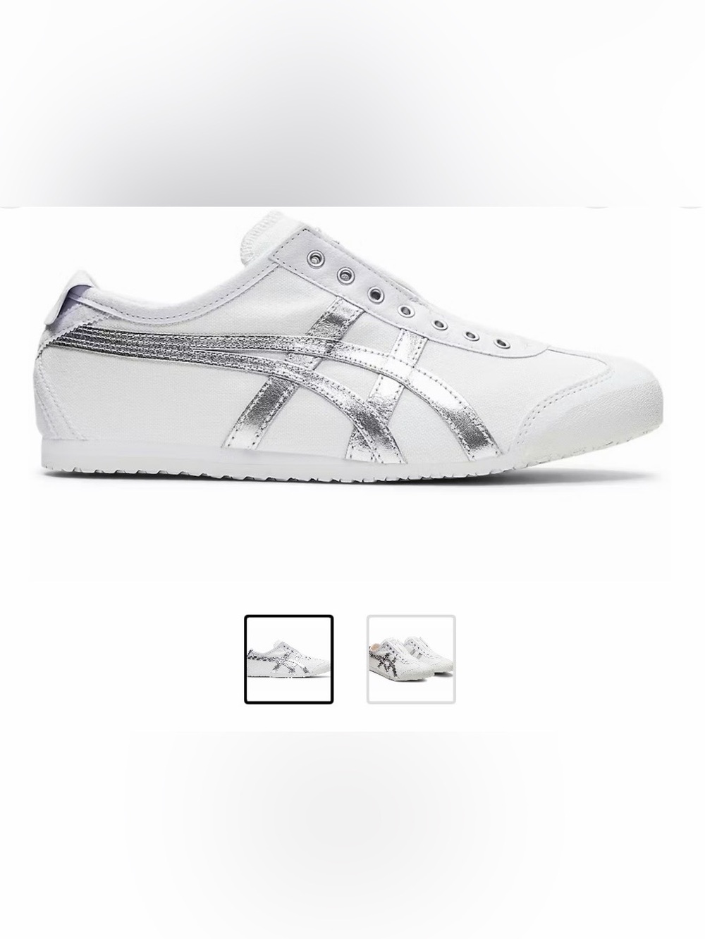 Onitsuka Tiger by Asics Women's Sneakers - White with Silver Stripes